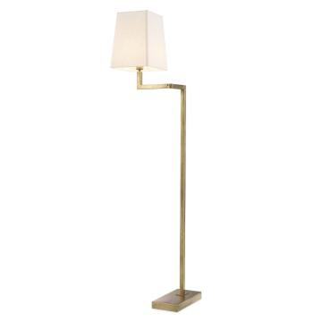 Cambell Swing Arm Floor Lamp in Brass
