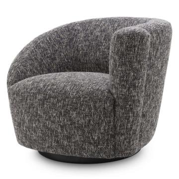 Colin Swivel Chair in Cambon Black - Right