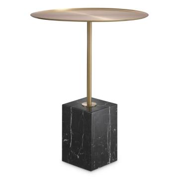 *NS*Cole Side Table in Black Marble