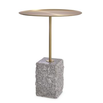 Cole Side Table in Grey Granite