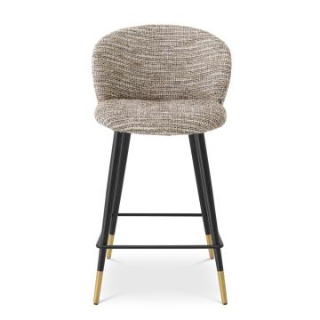 Volante Counter Stool in Beige Fabric