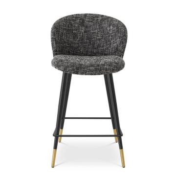 Volante Counter Stool in Black Fabric