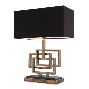 Eichholtz Table Lamp Windolf vintage brass finish incl shade