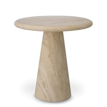 Travertine Side Table Adriana  - Small