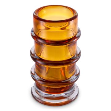 Glass Vase Bloom amber