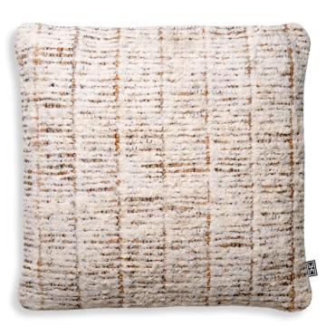 Cotton & Jute Cushion Amon in Natural Ivory - Large 