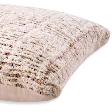 Cotton & Jute Cushion Amon in Natural Ivory - Small