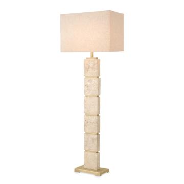 Floor Lamp Newton travertine incl shade