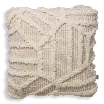 Wool Mix Cushion San Juan in Ivory -Small