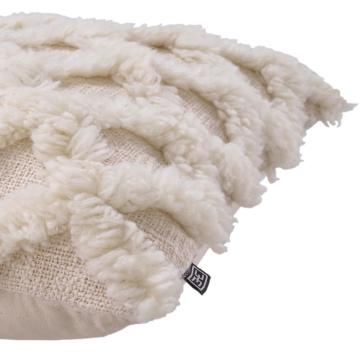 Wool Mix Cushion Arsenio in Ivory - Small