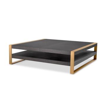 Coffee Table Guinness Black and Brass