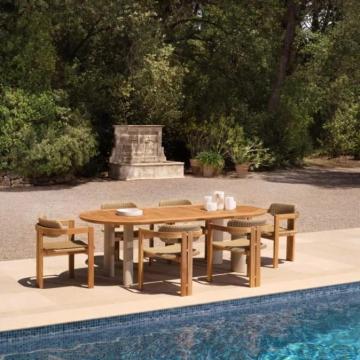 Outdoor Dining Table Mogador Natural Teak