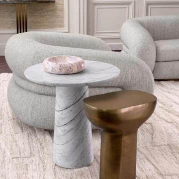 Side Table Cremona in Antique Brass Finish