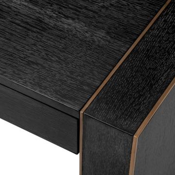 Desk Rovigo in Charcoal Grey Oak Veneer