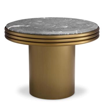 Side Table Claremore in Brushed Brass Finish