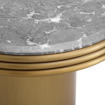 Side Table Claremore in Brushed Brass Finish