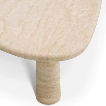 Side Table Larino Large in Travertine