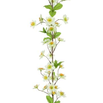 Artificial Apple Blossom Garland White L.182cm