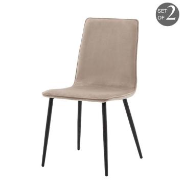 Annie Dining Chair Taupe Set of 2