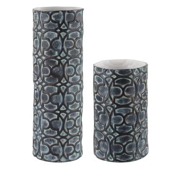 Baltra Bronze Patina Vases, Set of 2