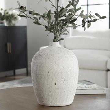 Floreana Medium White Vase