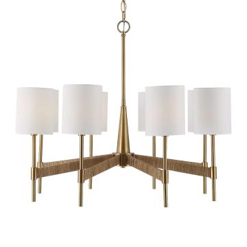  Lautoka Rattan 8 Light Chandelier