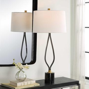 Separate Paths Iron Table Lamp