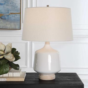 Opal Gloss White Table Lamp