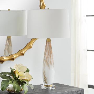 Lyra White & Gold Table Lamp