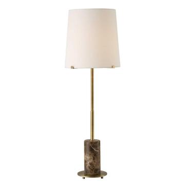 Sepia Brown Marble Buffet Lamp