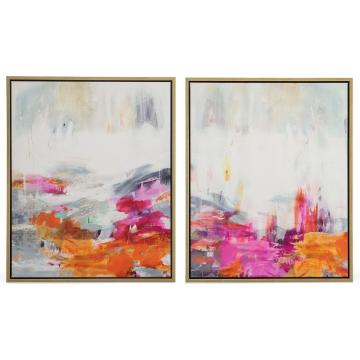  Color Theory Framed Abstract Art Set/2