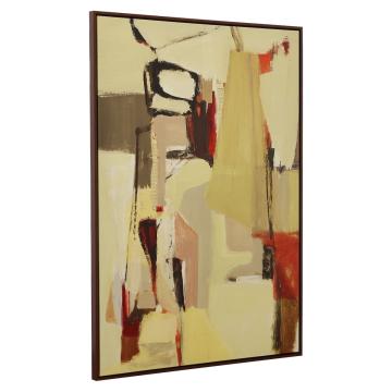  Peaches Framed Canvas Abstract Art