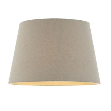 Lacey Shade Grey Faux Linen 17cm
