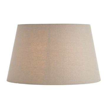 Lacey Shade Grey Faux Linen 22cm