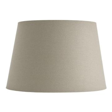 Lacey Shade Grey Faux Linen 26cm
