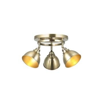 Mayatt 3 Round Ceiling Light Brass
