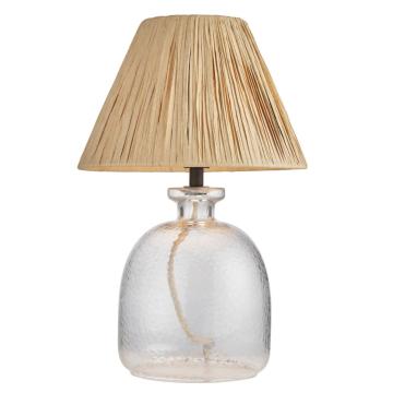 Lyla Table Lamp Clear / Natural Raffia