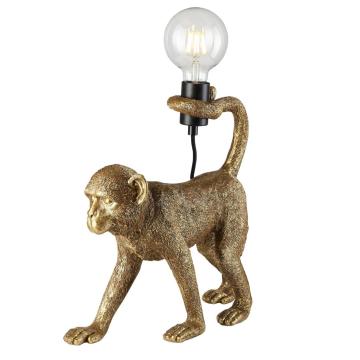 Monkey Table Lamp Gold