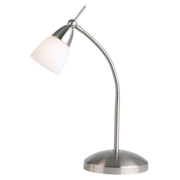 Oswestry Table Lamp in Satin Chrome