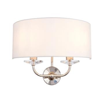 Holmes Wall Light in Bright Nickel