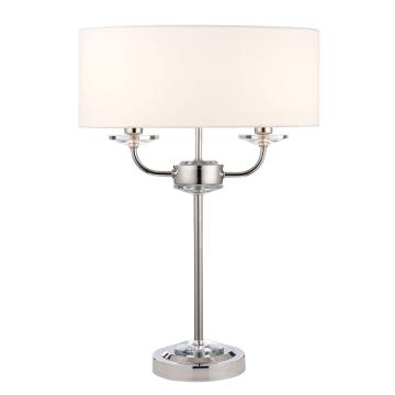 Holmes Table Lamp in Bright Nickel