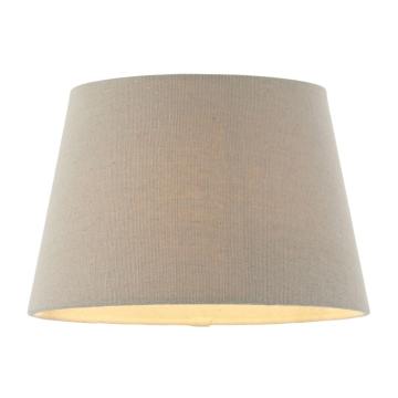 Lacey Shade Grey Faux Linen 13.5cm