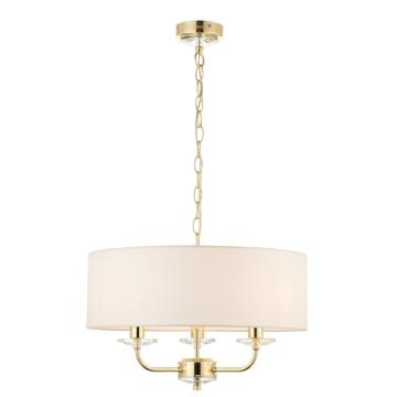 Holmes Small Pendant Light in Brass