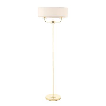 Holmes Floor Lamp in Brass