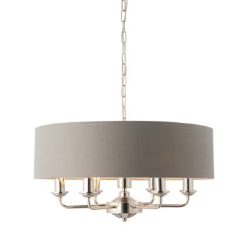 Homelea X Large Pendant Light Nickel and Charcoal