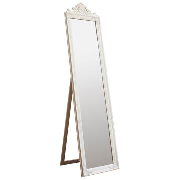Cox Vintage Free Standing Full Length Mirror - White