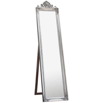 Cox Vintage Free Standing Full Length Mirror - Silver