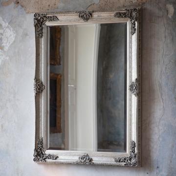 Baines Baroque Wall Mirror - Silver