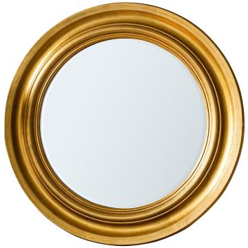 Littlebrook Wooden Round Mirror - Gold