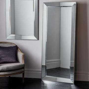 Kings Silver Floor Length Mirror